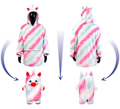 Uri Einhorn-Plüsch-Sweatshirt-Kostüm für Kinder