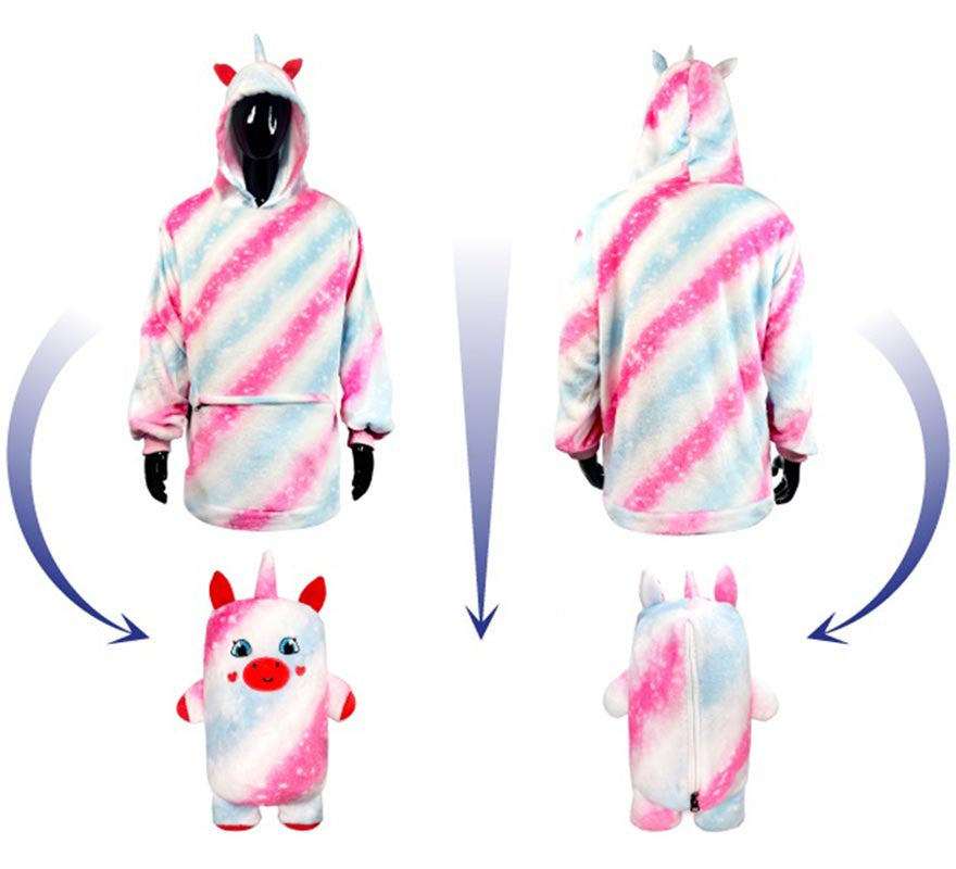 Translation missing: de.Disfraz Sudadera Peluche Uri Unicornio infantil