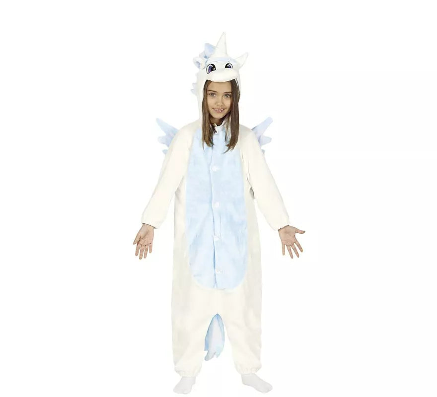 Disfraz tipo Pijama de Unicornio Azul para niños