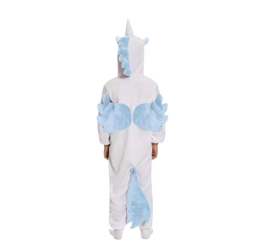 Disfraz tipo Pijama de Unicornio Azul para niños