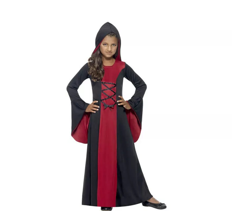Translation missing: de.Disfraz Vampiresa Encapuchada para Niña