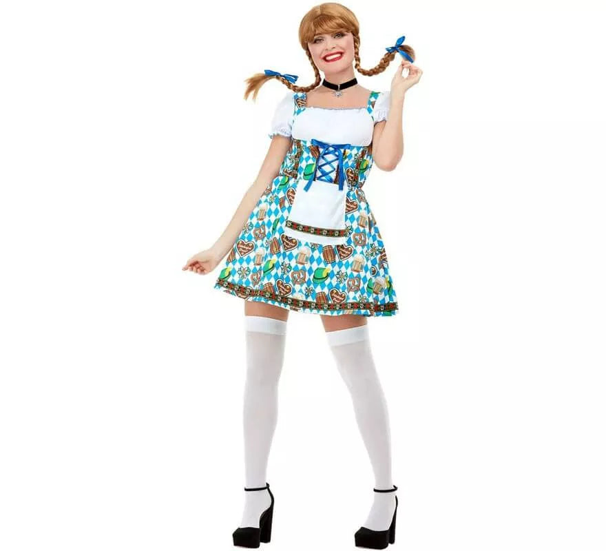 Translation missing: de.Disfraz de Alemana Oktoberfest Azul para mujer