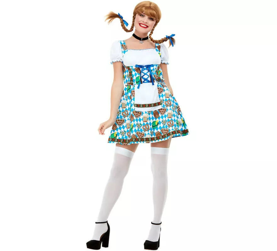 Translation missing: de.Disfraz de Alemana Oktoberfest Azul para mujer