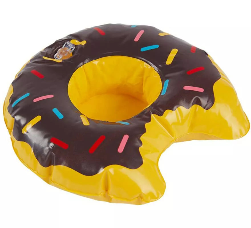 Translation missing: de.Donut inflabe porta bebidas en 3 colores surtidos de 20 cm