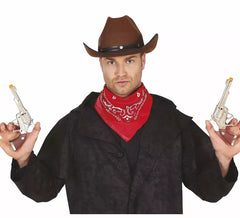 Zwei 20 cm lange Cowboypistolen
