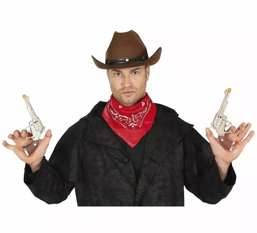 Translation missing: de.Dos Pistolas Largas de Vaquero de 20 cm