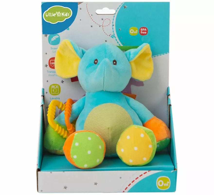 Translation missing: de.Elefante de Peluche turquesa infantil de 26 cm