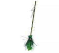 Escoba de Bruja Cuqui verde y negro