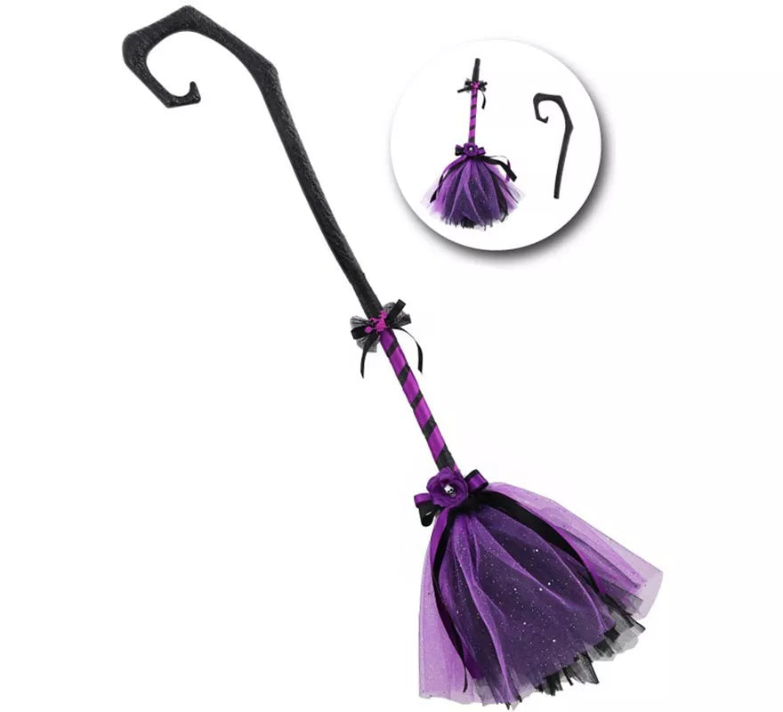 Translation missing: de.Escoba de Bruja Negro y morado