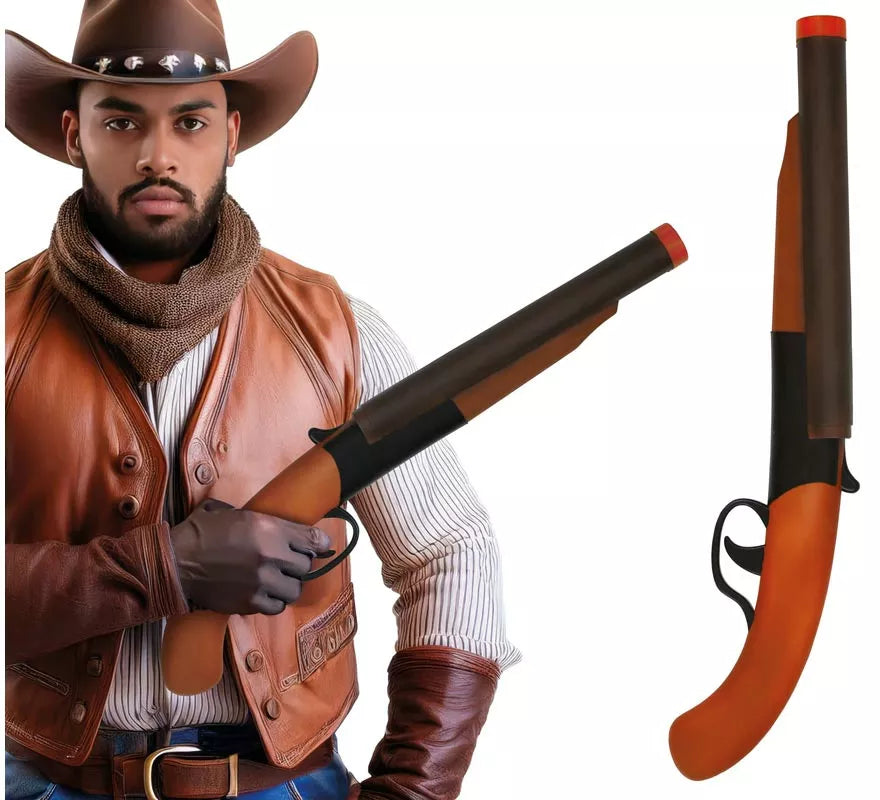 Translation missing: de.Escopeta con Retroceso de Vaquero de 50 cm de Plástico