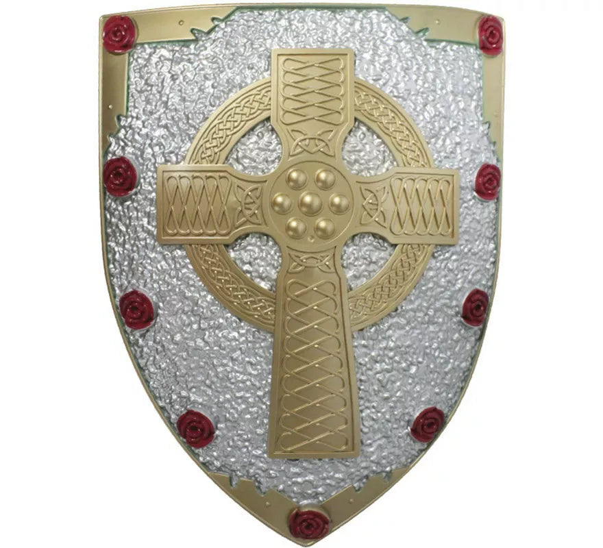 Translation missing: de.Escudo Medieval Cruz y Rosas
