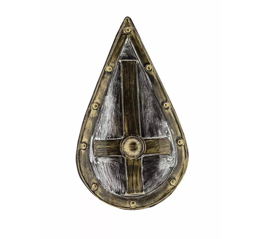 Translation missing: de.Escudo Medieval efecto envejecido plástico de 75x45 cm