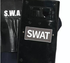 Schwarzer Swat-Schild 65x30 cm