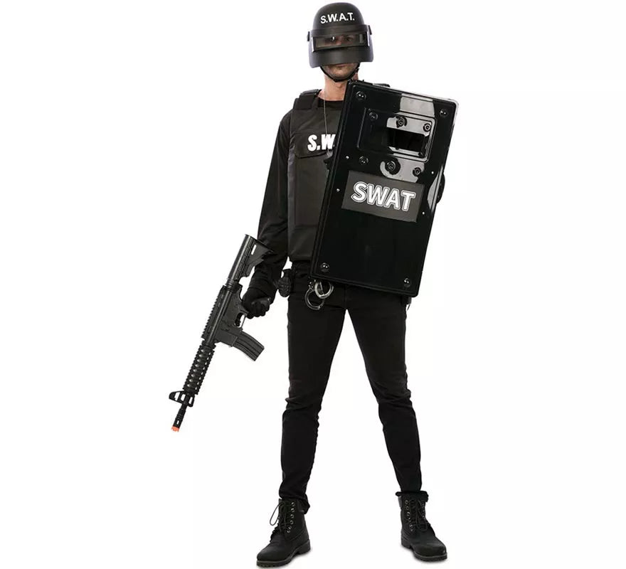 Translation missing: es.Escudo Swat negro de 66,5X38 cm