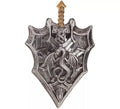 Escudo y Espada con Dragón de 32x63 cm