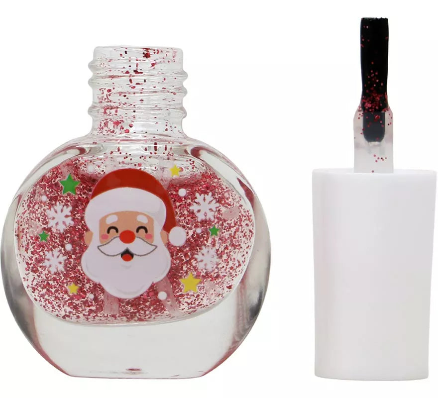 Translation missing: de.Esmalte de Uñas con Purpurina y Pegatinas Navideñas