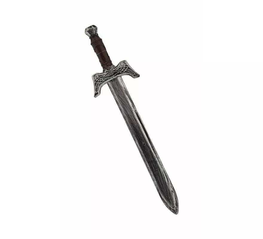 Espada de Bárbaro oscura plástico de juguete de 16x66 cm
