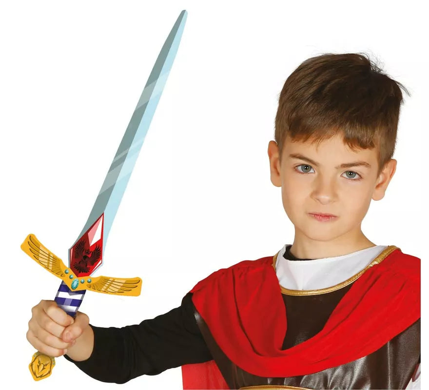 Translation missing: de.Espada de Gladiador piedra roja de Foam infantil