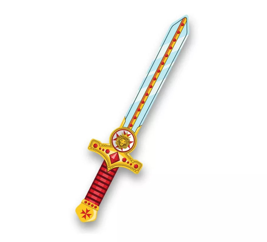 Translation missing: de.Espada de Gladiador rojo y dorado de Foam infantil
