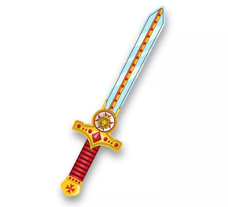 Translation missing: de.Espada de Gladiador rojo y dorado de Foam infantil