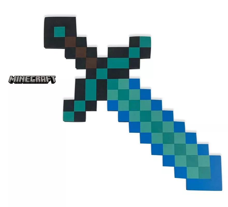 Translation missing: de.Espada de Minecraft azul de juguete 60x30 cm