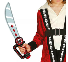 Piratenschwert mit Totenkopf aus Schaumstoff für Kinder