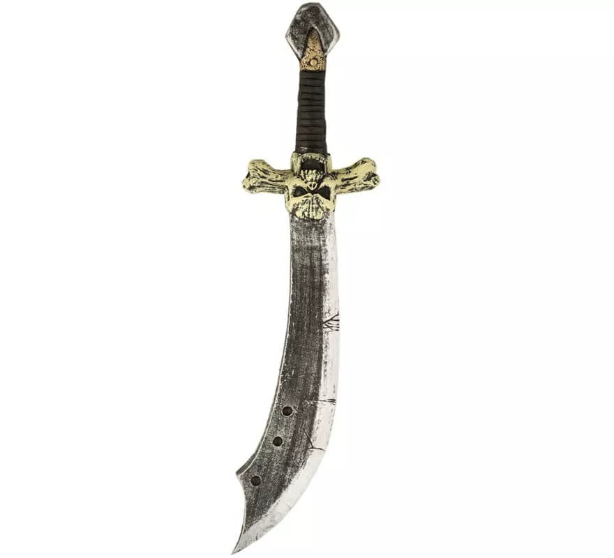 Translation missing: de.Espada de Pirata con Calavera de Foam de 69 cm