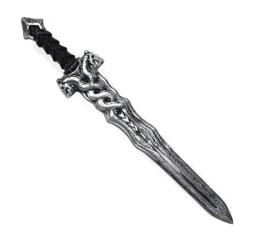 Translation missing: de.Espada Dragones plateada de juguete de 60 cm