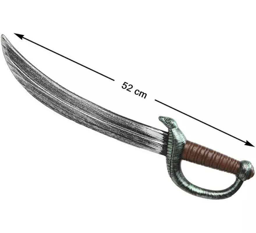 Translation missing: de.Espada Pirata con Serpiente de 52 cm