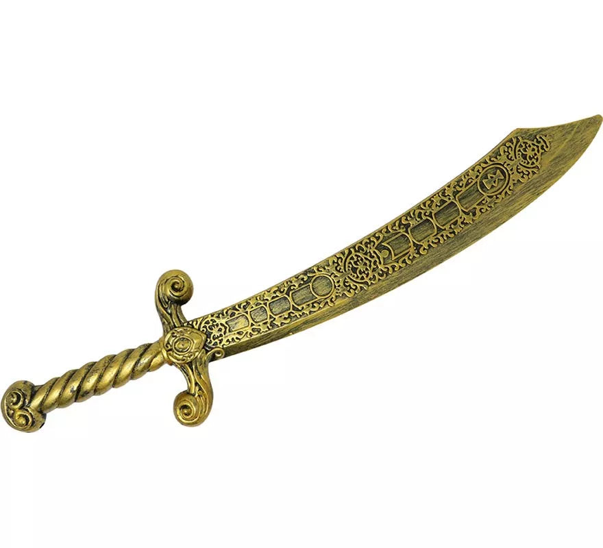 Espada Romana dorada de 55 cm de Plástico