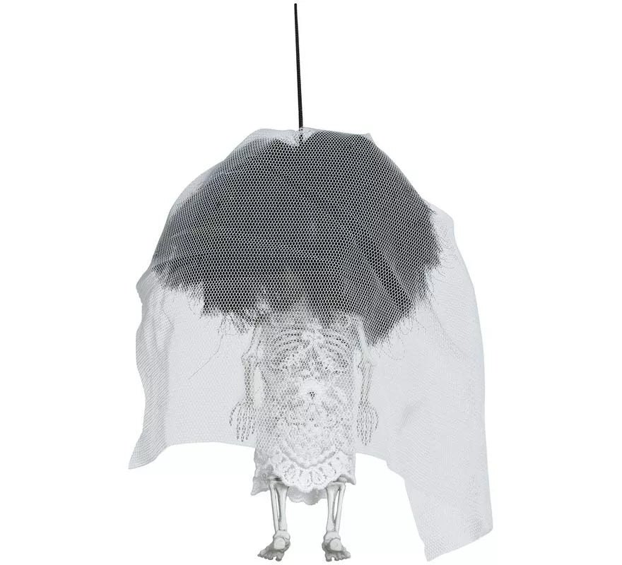 Esqueleto Cabezón Novia 16 cm