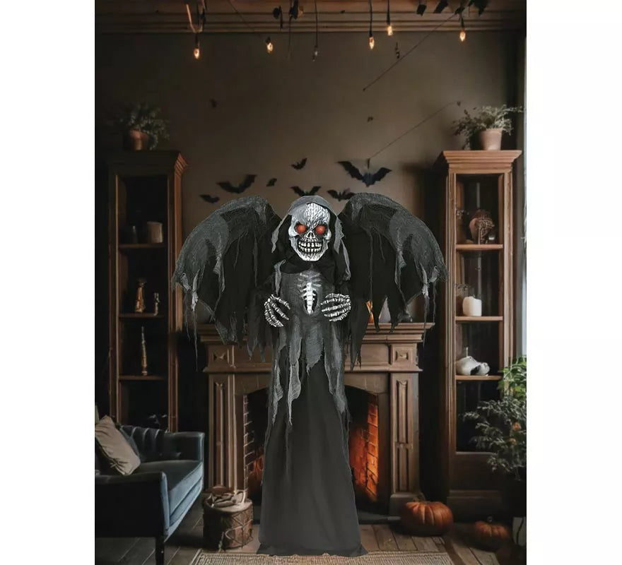 Esqueleto con Túnica con Luz de Sonido y Movimiento de 180 cm
