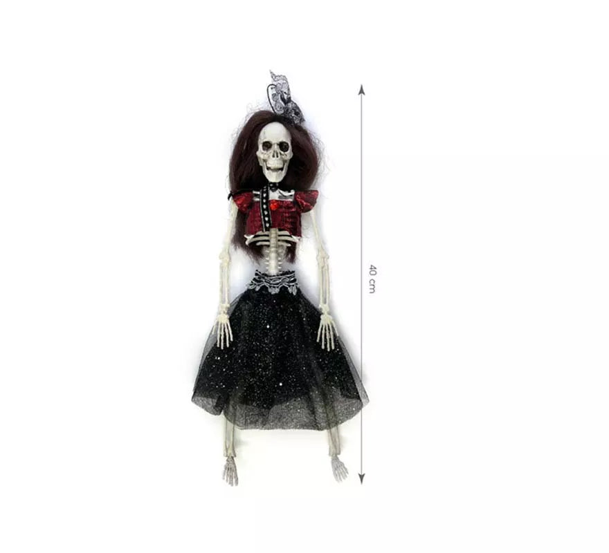 Translation missing: de.Esqueleto de Novia Catrina oscura de 40 cm