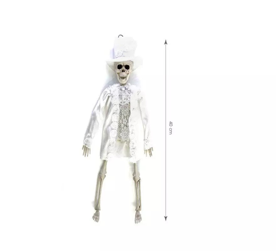 Translation missing: de.Esqueleto de Novio blanco de 40 cm