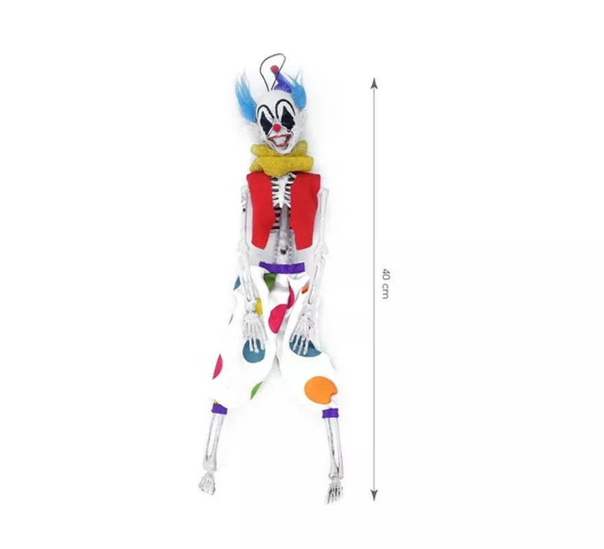 Translation missing: de.Esqueleto de Payaso multicolor de 40 cm