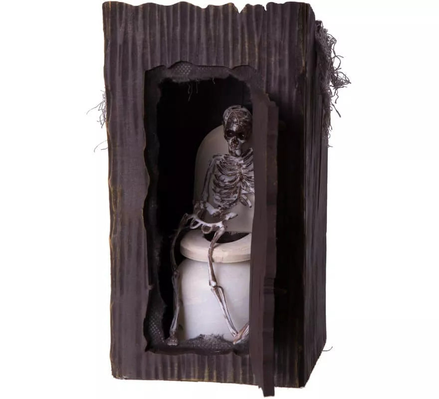 Translation missing: de.Esqueleto en el Baño con Luz, Movimiento y Sonido de 13x13x25 cm