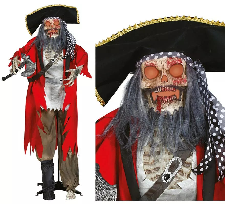 Translation missing: de.Esqueleto Pirata con Luz, Sonido y Movimiento 190 cm