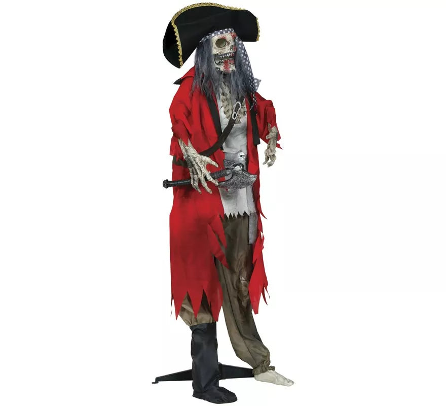 Translation missing: de.Esqueleto Pirata con Luz, Sonido y Movimiento 190 cm