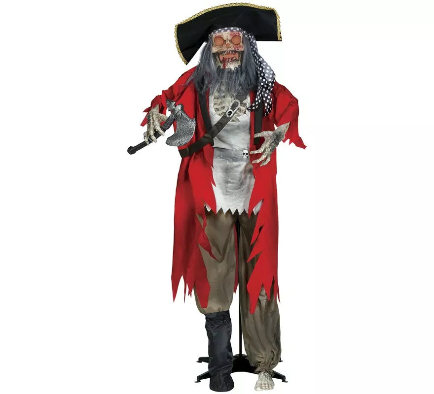 Translation missing: de.Esqueleto Pirata con Luz, Sonido y Movimiento 190 cm