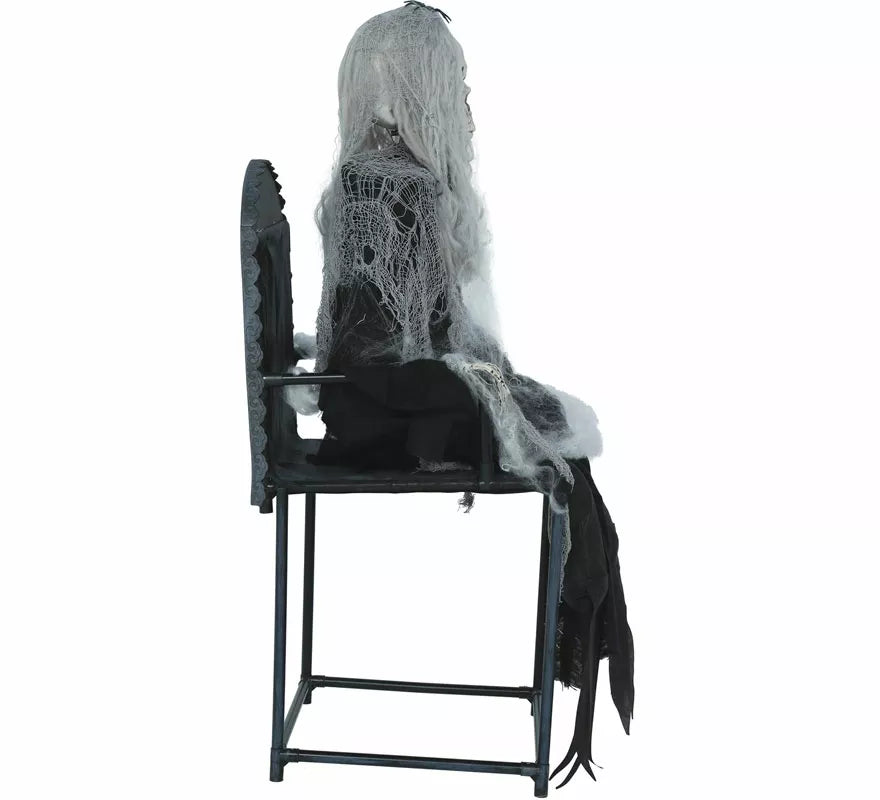 Translation missing: de.Esqueleto Susto Silla con Luz, Sonido y Movimiento de 105 cm