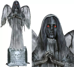Todesengel-Statue, Licht mit Ton und Bewegung, 170 cm