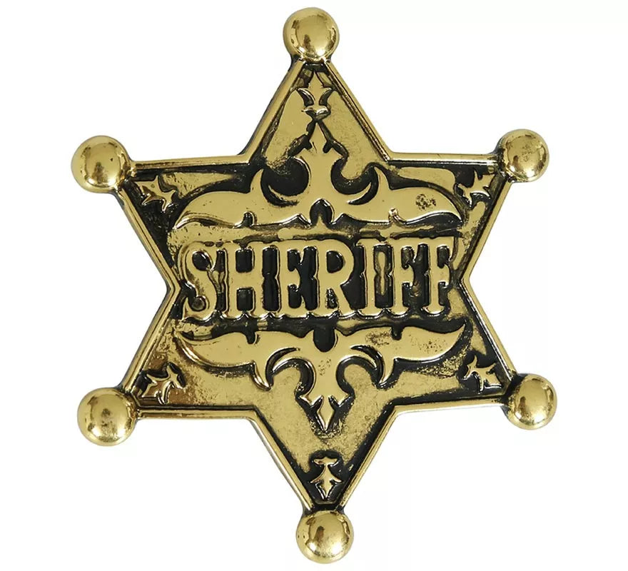 Estrella de Sheriff dorada