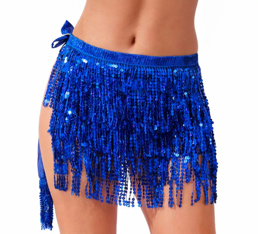 Translation missing: de.Falda con Lentejuelas y Flecos en varios colores para mujer