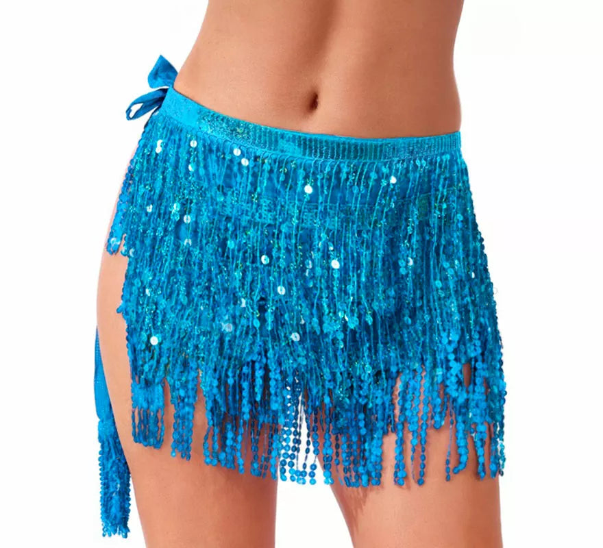 Translation missing: de.Falda con Lentejuelas y Flecos en varios colores para mujer