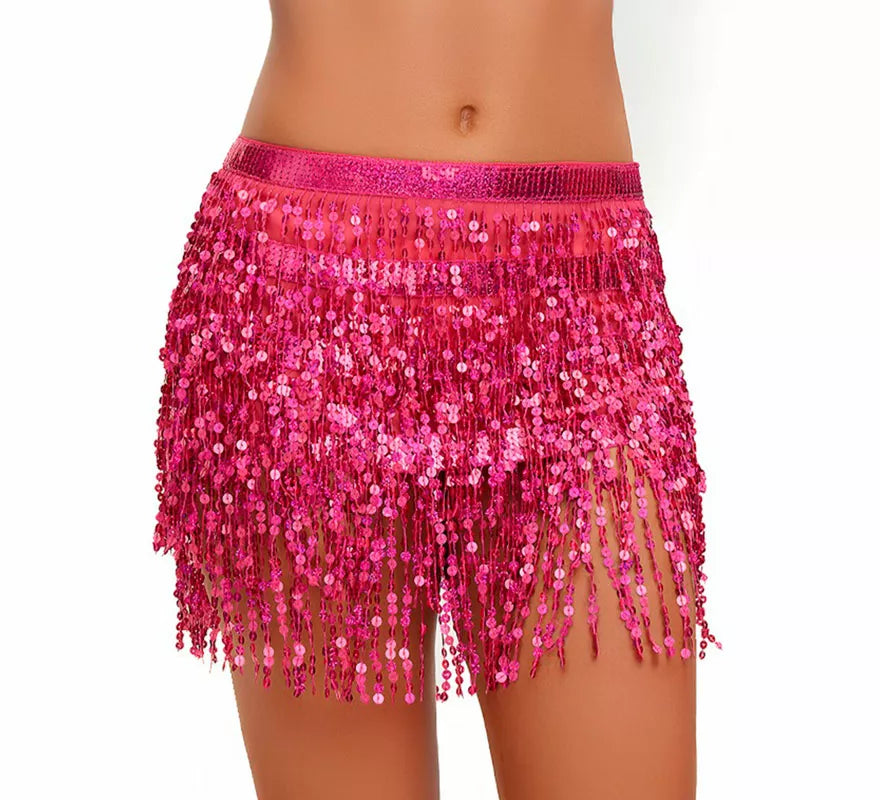 Translation missing: de.Falda con Lentejuelas y Flecos en varios colores para mujer