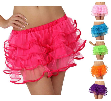 Falda con volantes para chicas talla S en varios colores