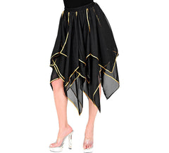 Chiffonrock mit Spikes in verschiedenen Farben für Damen