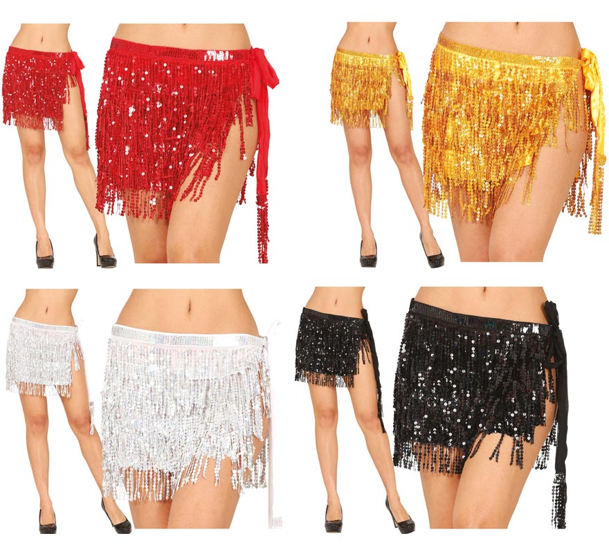 Translation missing: de.Falda de Cintura con lentejuelas talla universal en varios colores para mujer