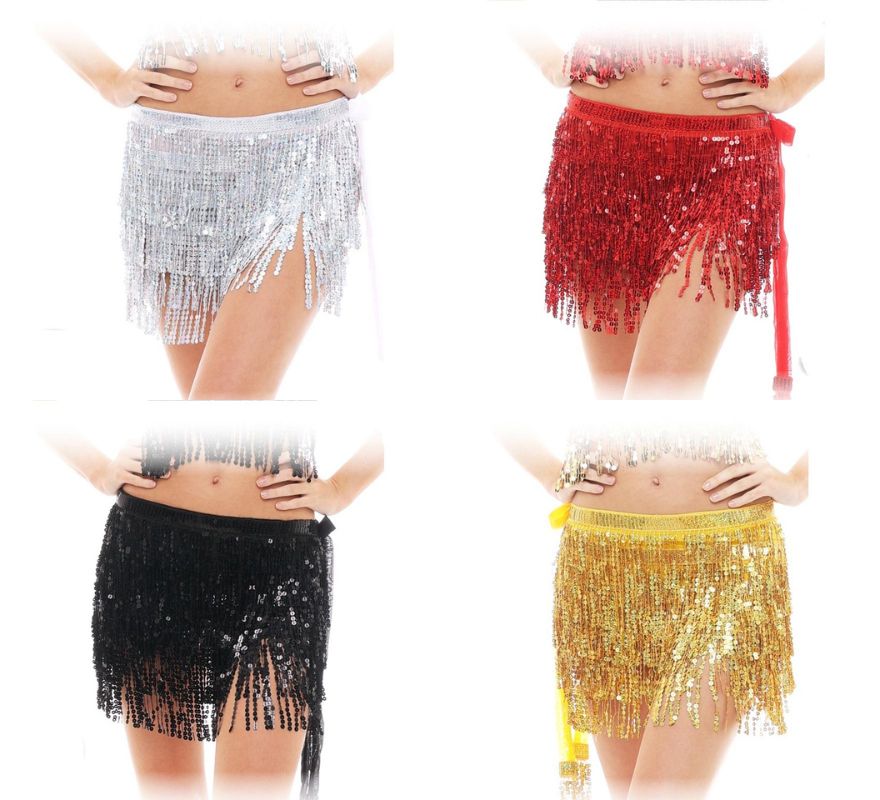 Translation missing: de.Falda de Flecos con Lentejuelas Adulto en varios colores