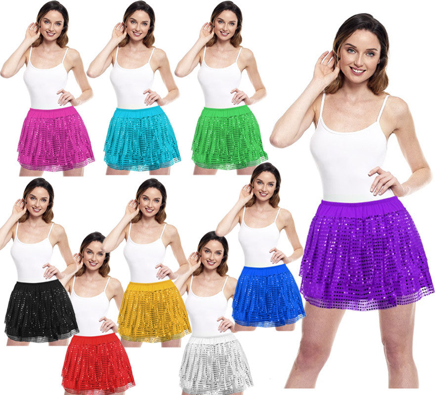 Translation missing: de.Falda de Lentejuelas para mujer en varios colores de 40 cm